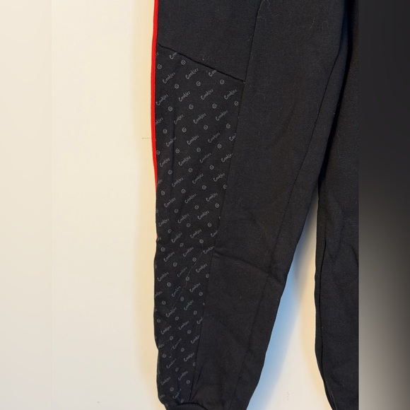 Cookies Men’s Joggers Size Small New With Tags Black Red Stripe Sweatpants - Picture 3 of 14